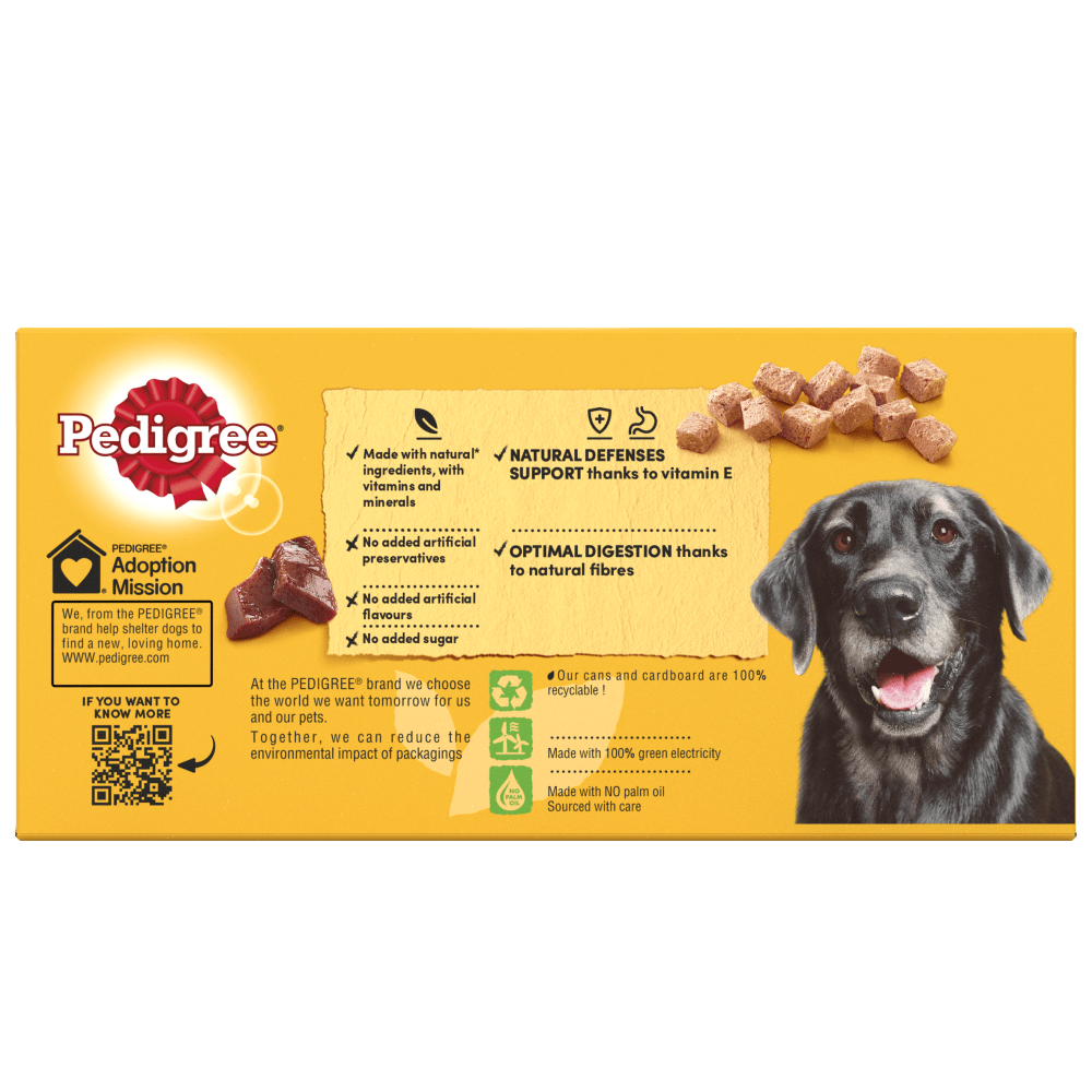 PEDIGREE® Senior Wet Dog Food Tins Selection in Loaf 6 x 400g