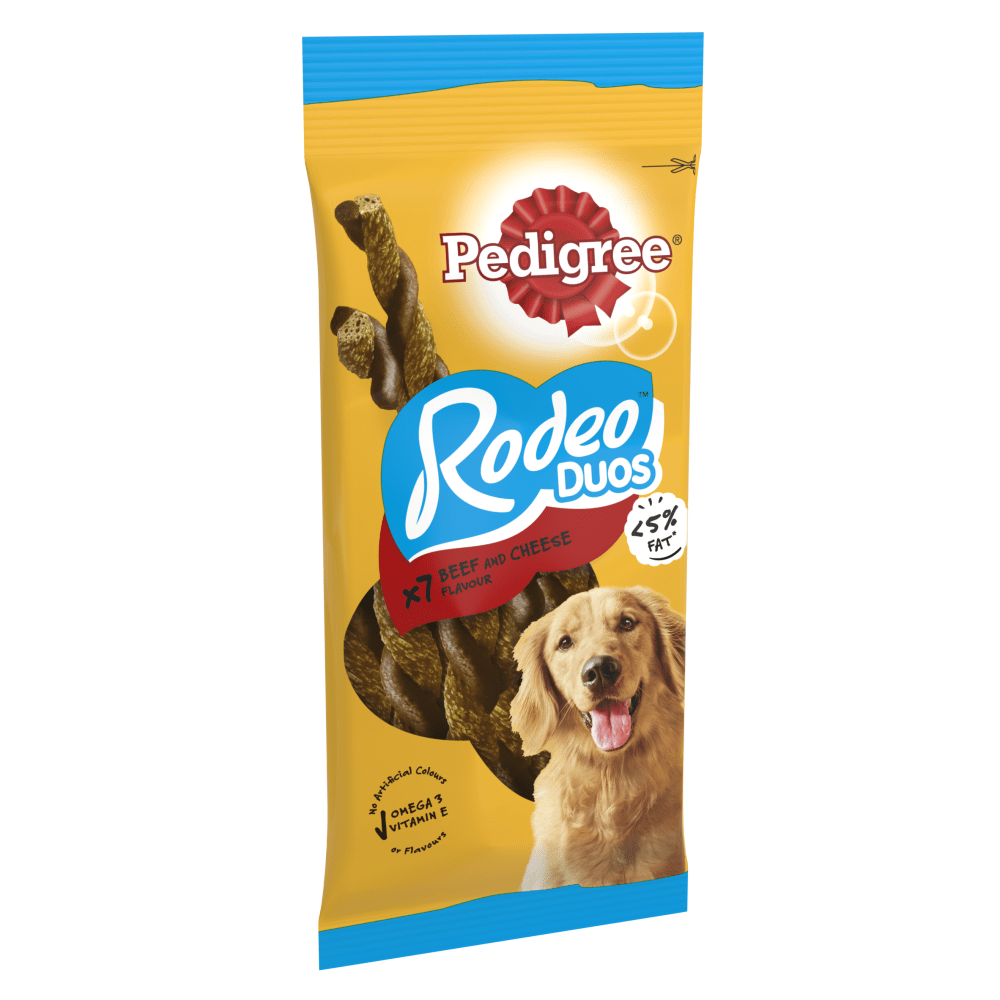 PEDIGREE® RODEO™ Duos Dog Treats with Beef & Cheese 7 Sticks