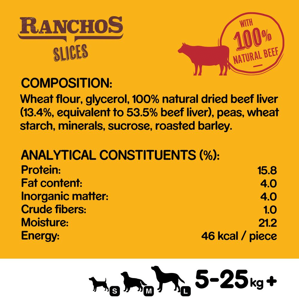 PEDIGREE® RANCHOS™ Slices with Beef 60g