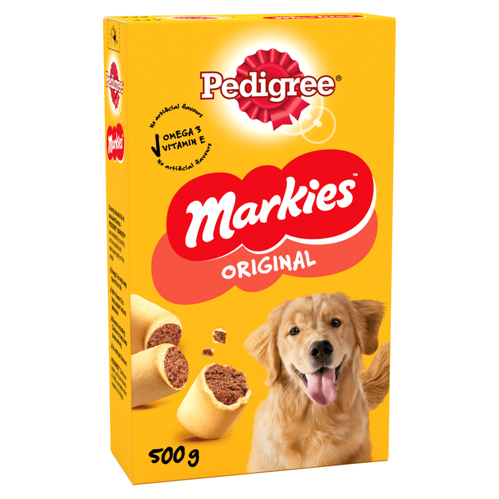 PEDIGREE® MARKIES™ Biscuits Dog Treats with Marrowbone 500g, 1.5kg, 12.5kg