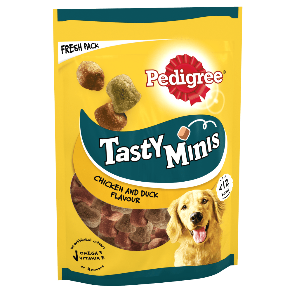 PEDIGREE® TASTY MINIS Dog Treats Chewy Chunks with Chicken & Duck 130g
