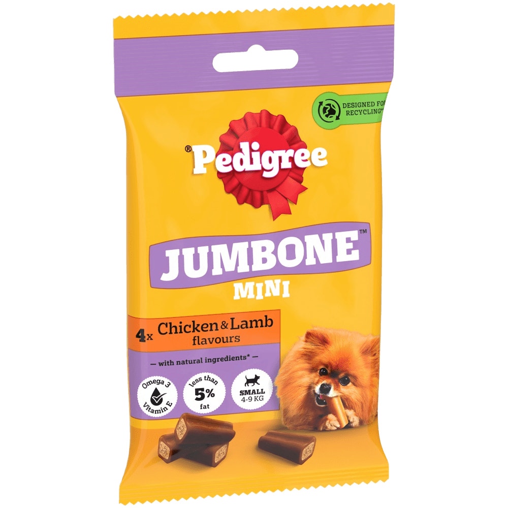 PEDIGREE® JUMBONE Medium Dog Treats Chicken and Lamb 2 Chews