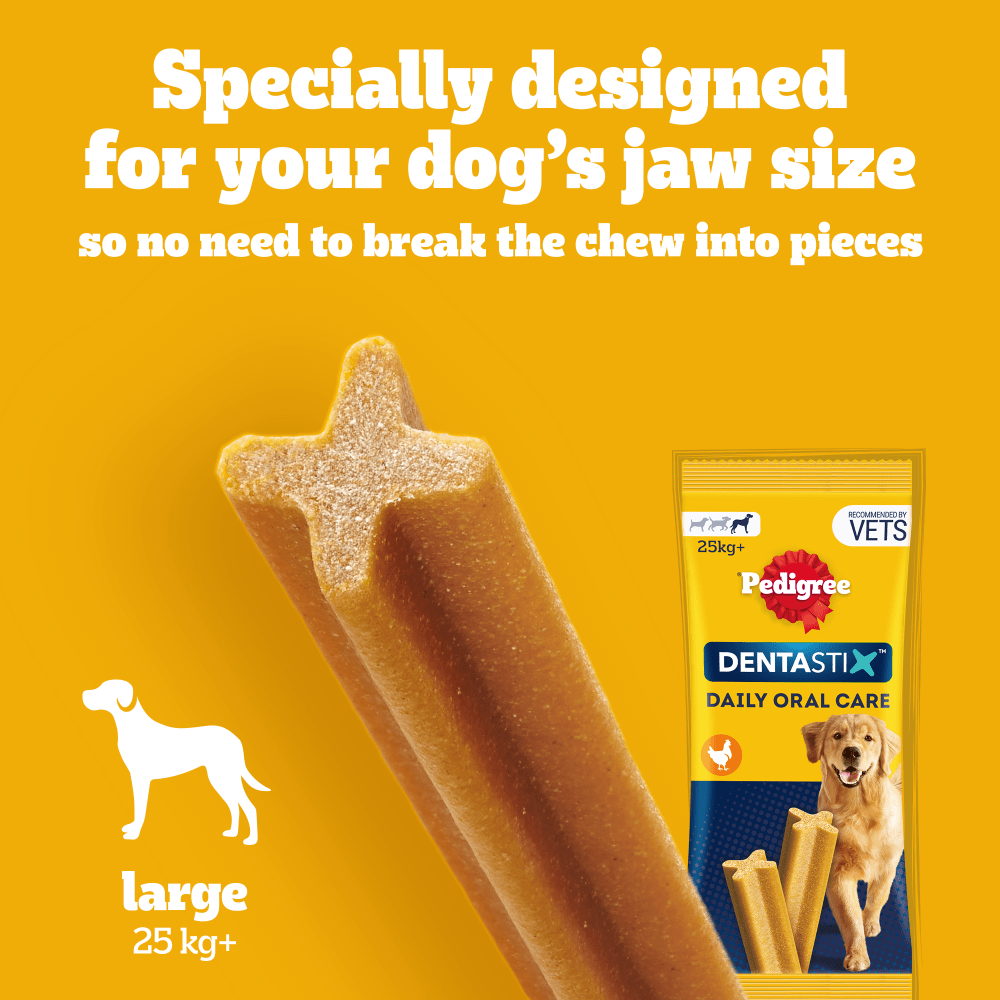 PEDIGREE® DENTASTIX™ Daily Dental Chews Large Dog 1.08kg, 810g