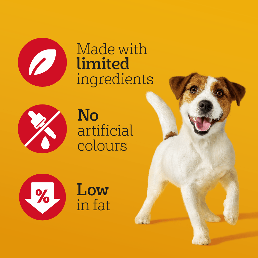 PEDIGREE® RANCHOS™ LASTIN LAYERS' Dog Chew Treat Beef Flavour 12x40g  Mega Box
