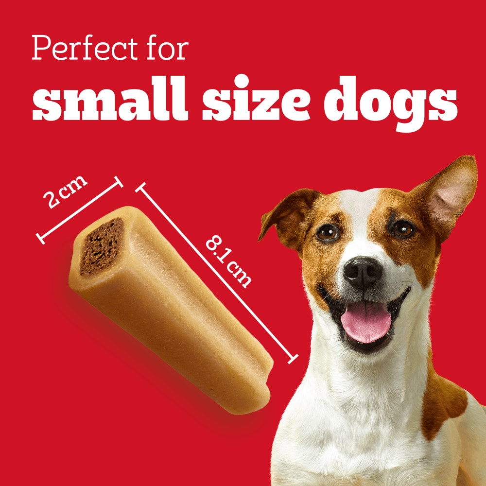 PEDIGREE JUMBONE Mini Small Dog Treats Beef and Poultry 4 Chews