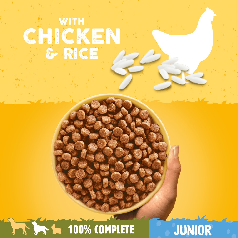 PEDIGREE® COMPLETE™ Junior/Puppy Dry Chicken and Rice 10kg