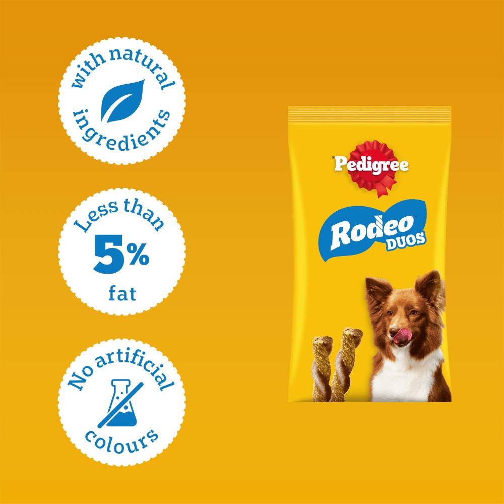 PEDIGREE RODEO Duos Beef and Cheese Dog Treats 7 Sticks