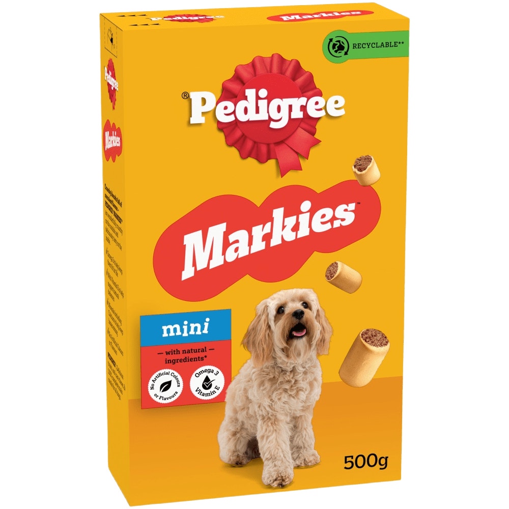 PEDIGREE® MARKIES™ Adult Mini Dog Treat Biscuits 12.5g, 500g