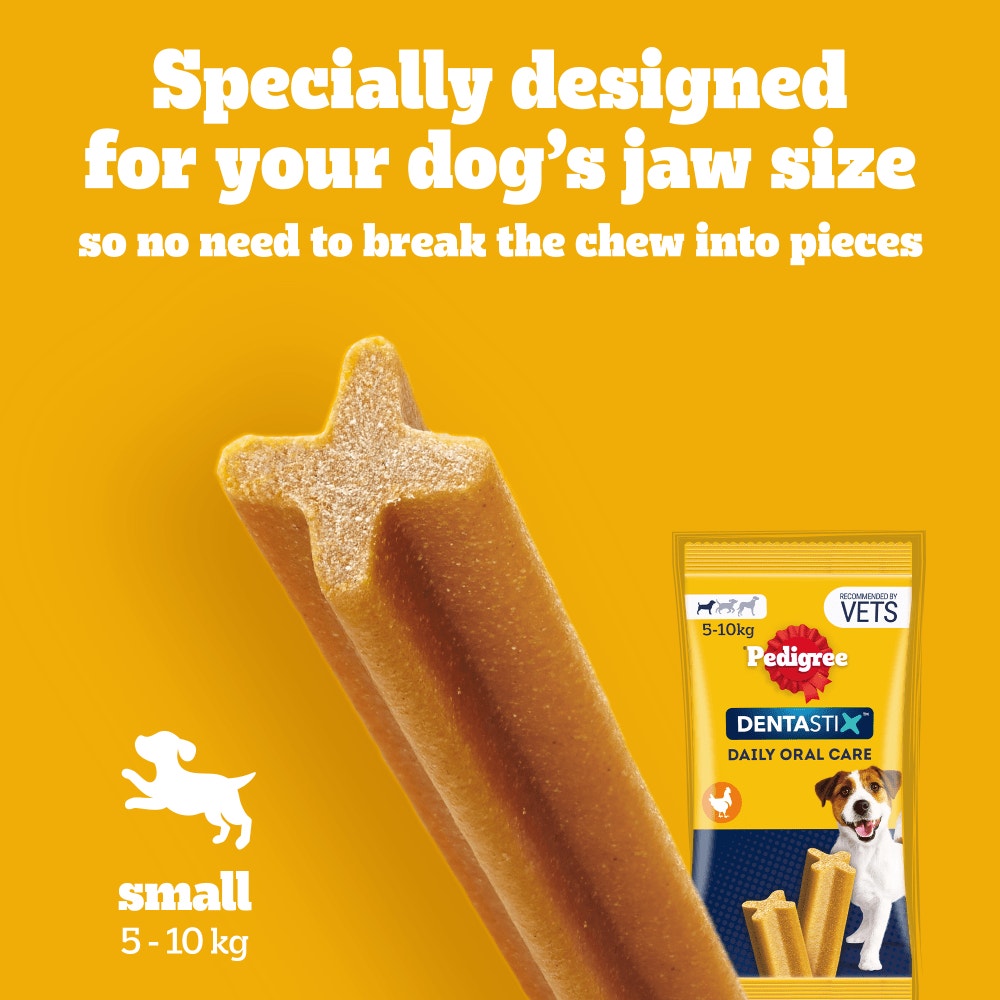 PEDIGREE® DENTASTIX™ Daily Dental Chews Small Dog Treat 1.1kg, 1.65kg, 550g, 110g