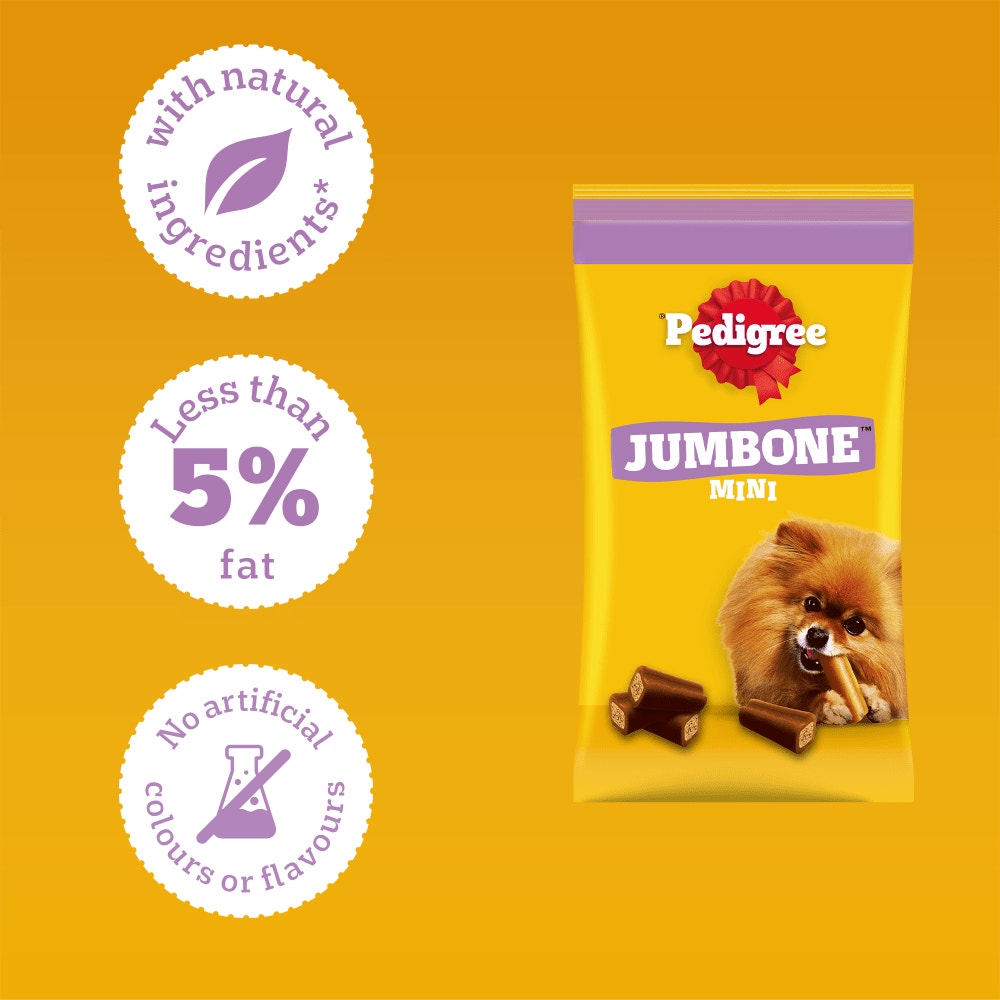 PEDIGREE® JUMBONE Small Dog Treats Chicken and Lamb 4 Chews