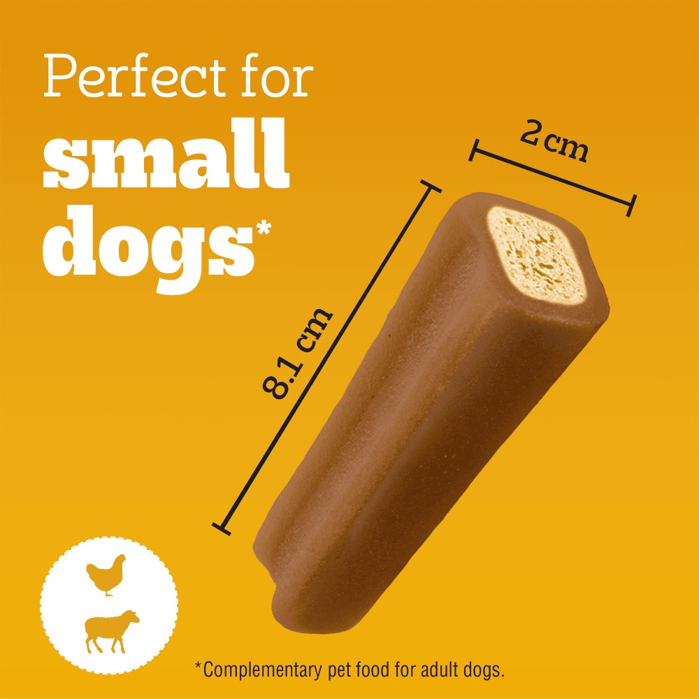 PEDIGREE® JUMBONE Small Dog Treats Chicken and Lamb 4 Chews