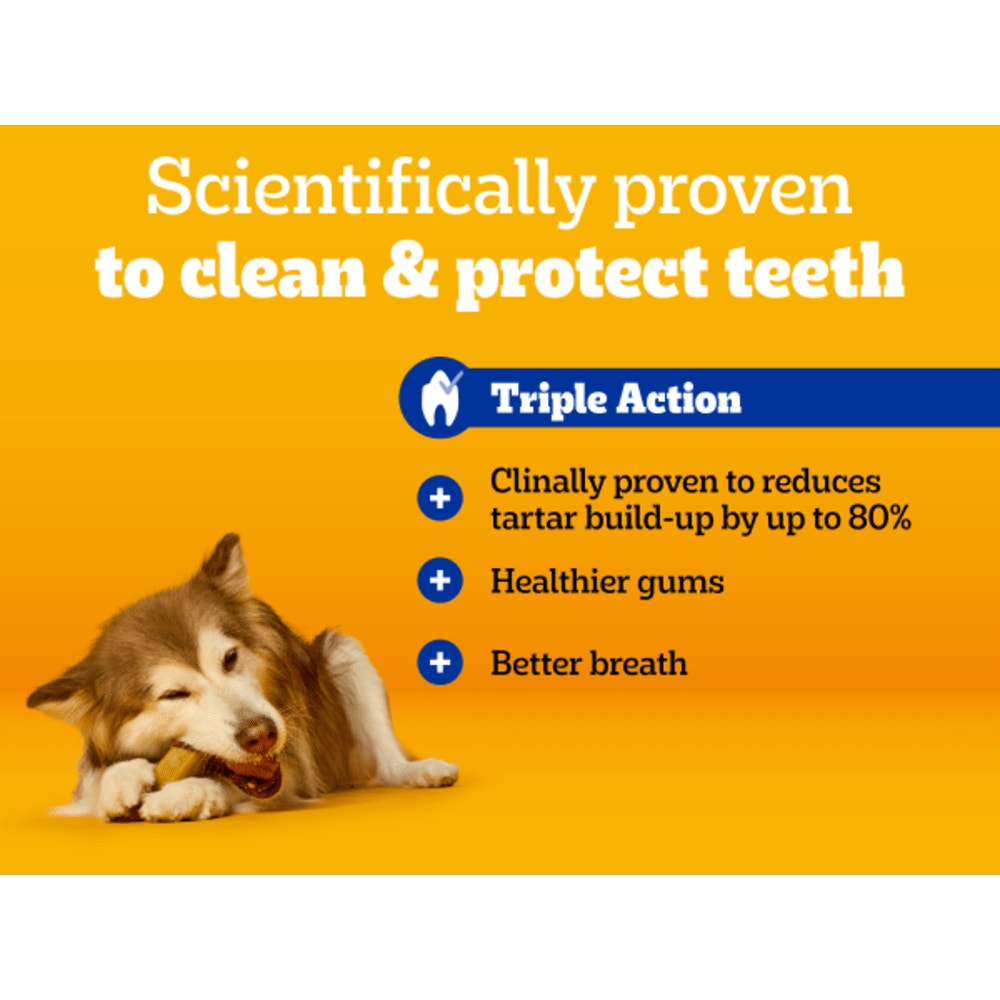 PEDIGREE® DENTASTIX™ Daily Dental Chews Large Dog Treats 4.05kg, 1.62kg, 1.08kg, 810g and 154g