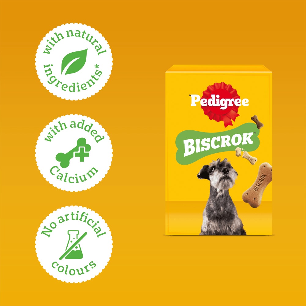 PEDIGREE BISCROK Biscuits Multi Mix Dog Treats 500g