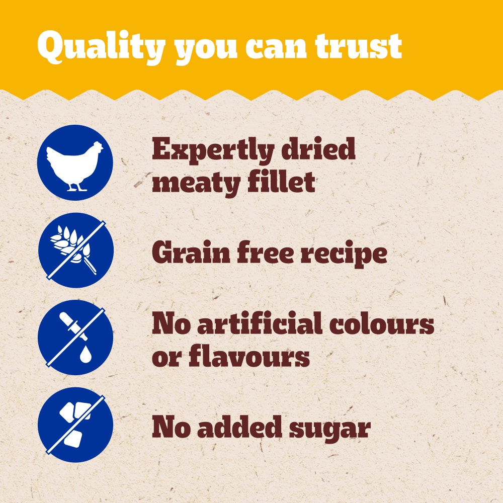 PEDIGREE RANCHOS Fillets Dog Treats with 100% Natural Chicken Breast 70g