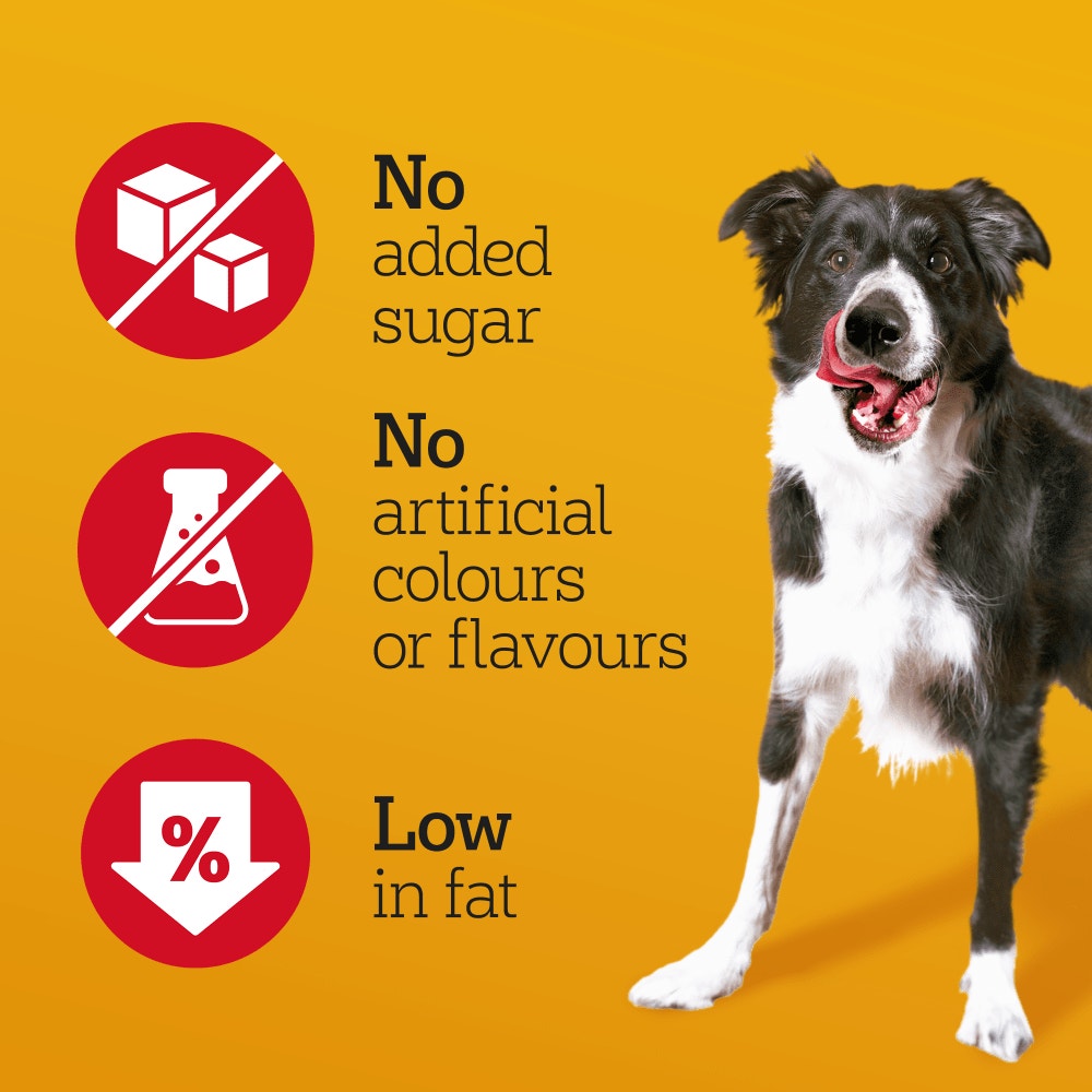 PEDIGREE® RANCHOS™ Sausages Dog Treats with 100% Natural Pork 60g