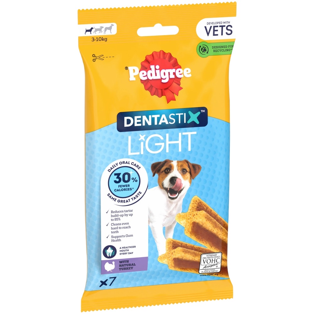 PEDIGREE® DENTASTIX™ Light Daily Dental Chews Small Dog Treats 7 & 35 Sticks