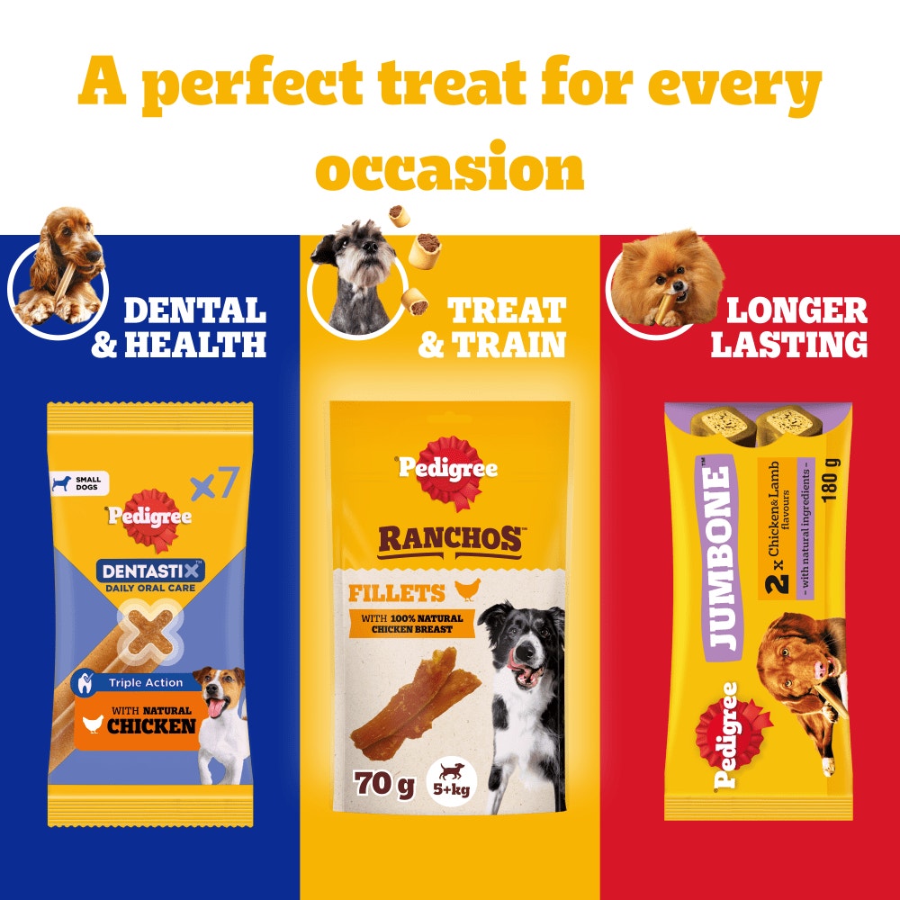 PEDIGREE RANCHOS Fillets Dog Treats with 100% Natural Duck Breast 70g