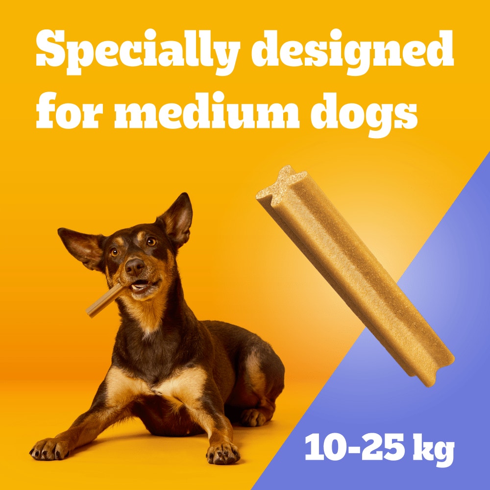 PEDIGREE DENTASTIX Daily Dental Chews Medium Dog 105 Sticks, 56 Sticks, 28 Sticks Chicken & Beef