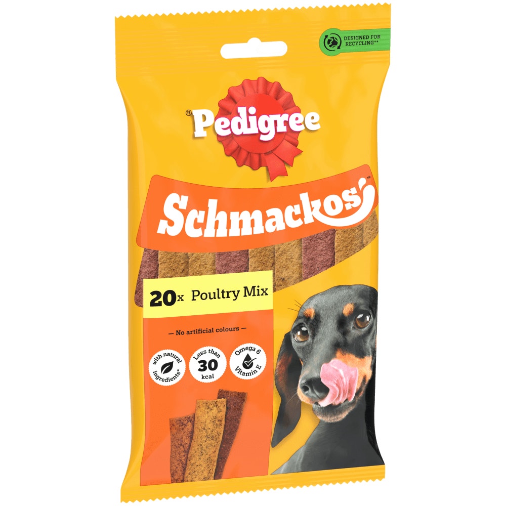 PEDIGREE SCHMACKOS Poultry Dog Treats 20 Strips