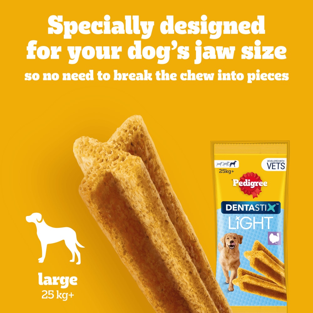 PEDIGREE® DENTASTIX™ Light Daily Dental Chews Large Dog Treats 4 & 21 Sticks