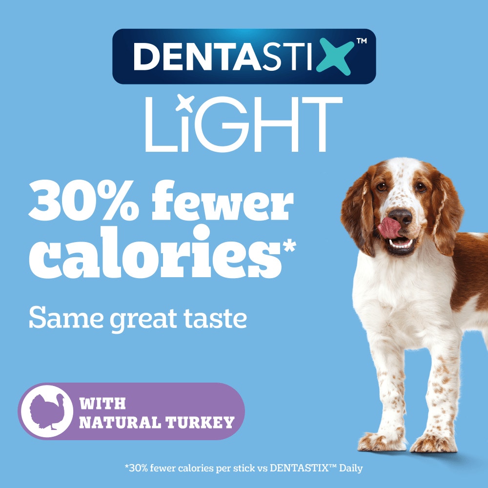 PEDIGREE® DENTASTIX™ Light Daily Dental Chews Medium Dog Treats 5 & 28 Sticks