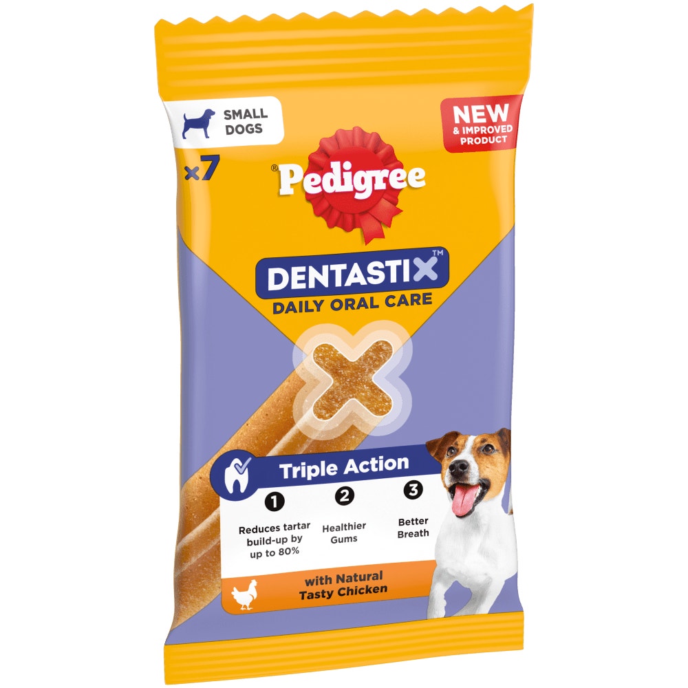 PEDIGREE® DENTASTIX™ Daily Dental Chews Small Dog Treat 1.1kg, 1.65kg, 550g, 110g