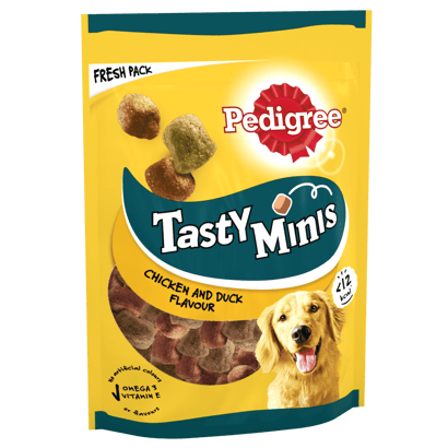 TASTY MINIS Dog Treats Chewy Chunks with Chicken & Duck