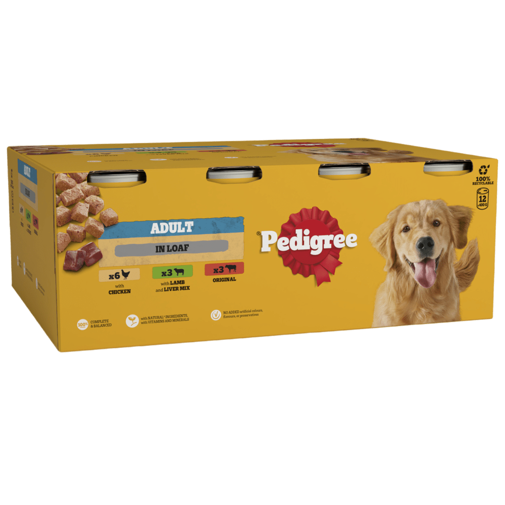 Adult Wet Dog Food Mixed Selection in Loaf Can