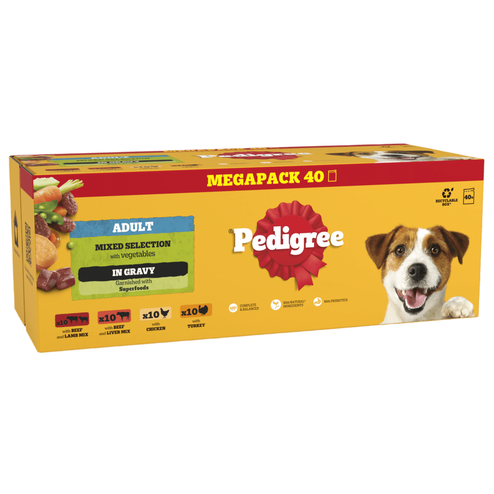 Adult Wet Dog Food Mixed in Gravy Mega Pack Pouch