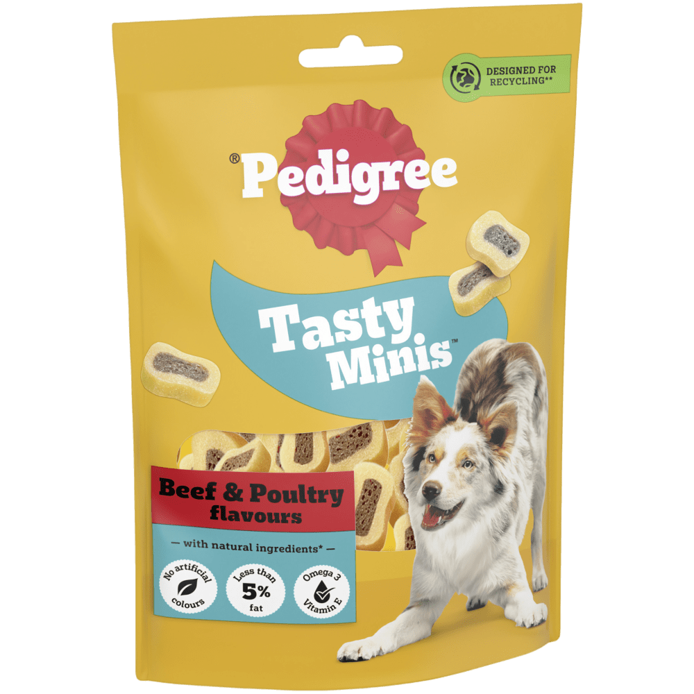 TASTY MINIS Dog Treats Chewy Slices with Beef & Poultry