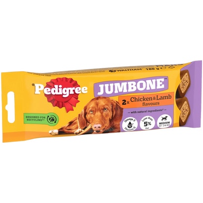 PEDIGREE BISCROK Original Dog Treats – Crunchy Biscuits With 3 Flavors, 200g / 7oz