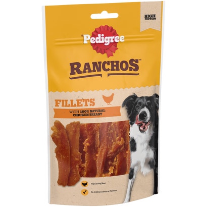 RANCHOS Fillets Dog Treats with 100% Natural Chicken Breast
