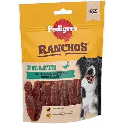 RANCHOS Fillets Dog Treats with 100% Natural Duck Breast